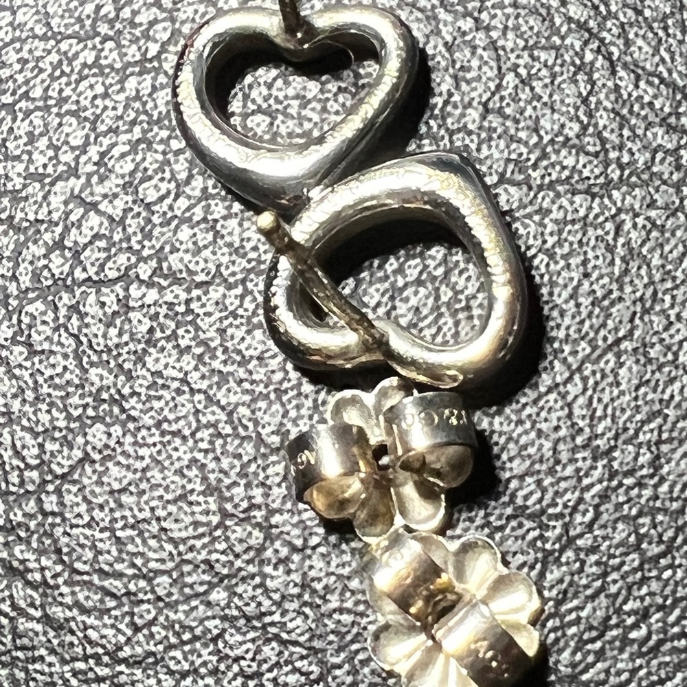 Tiffany & Co Open Heart Stud Earrings